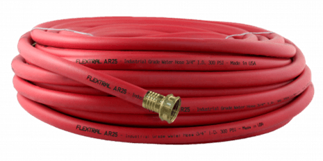 100′ GARDEN HOSE-INLET SUPPLY HD, RED, 3/4″x 100 FT. F x M GHT AR17-075-100
