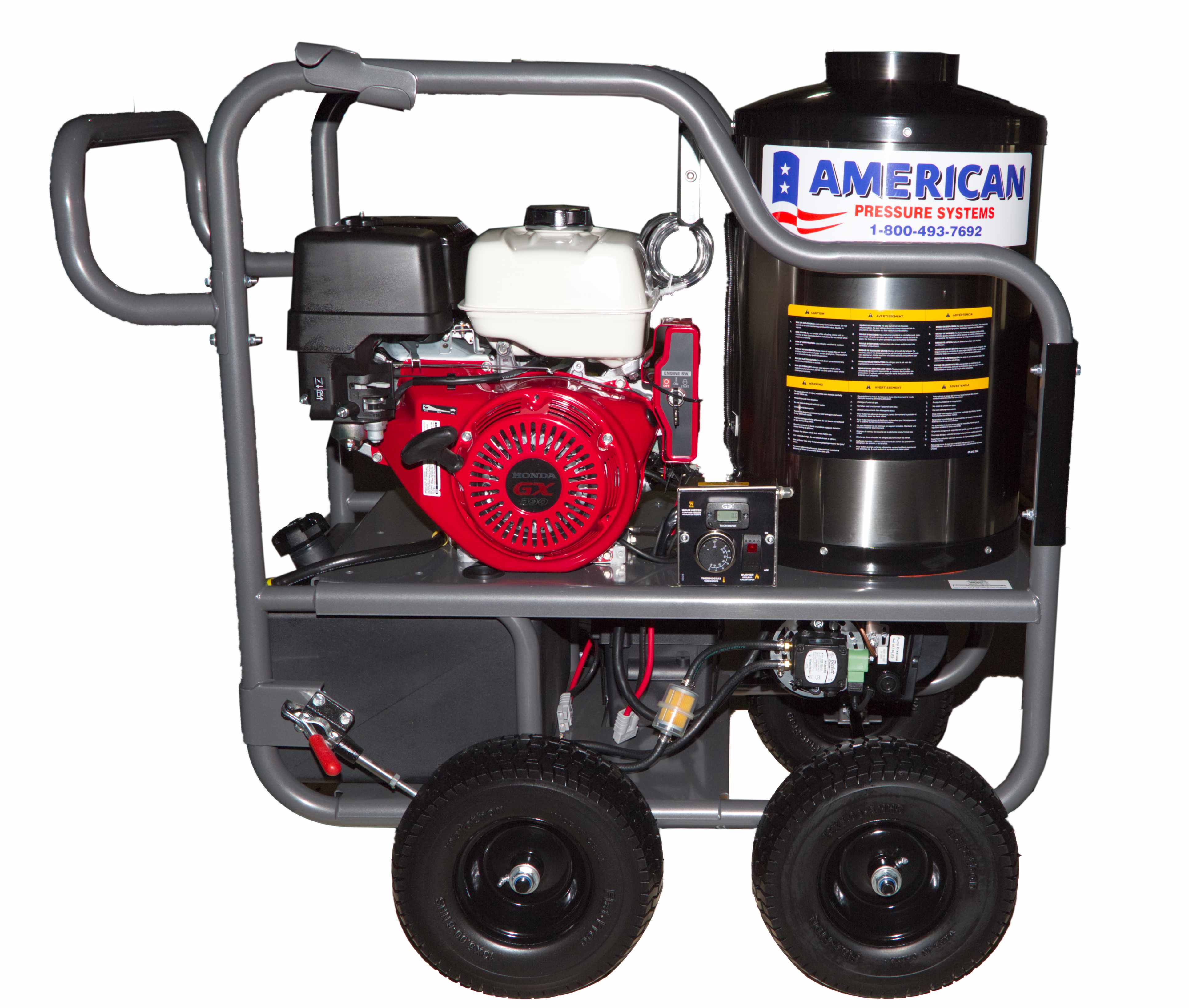 4,200 PSI - 4.0 GPM HOT WATER PRESSURE WASHER WITH HONDA GX390 ENGINE & GENERAL
