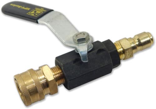 BA-ABV-038-PCI Ball Valve with 3/8 FNPT x 3500 PSI W/ QC Couplers