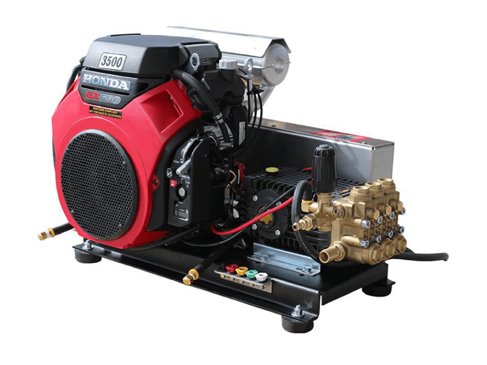 GX 690 Honda Electric Start 5.5 GPM 3500 PSI Skid Mount Heavy Duty Commercial