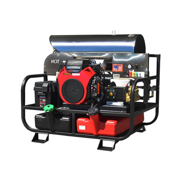 GX 690 Honda Electric Start 8 GPM- 3500 PSI High Output Hot Water Super-Skid