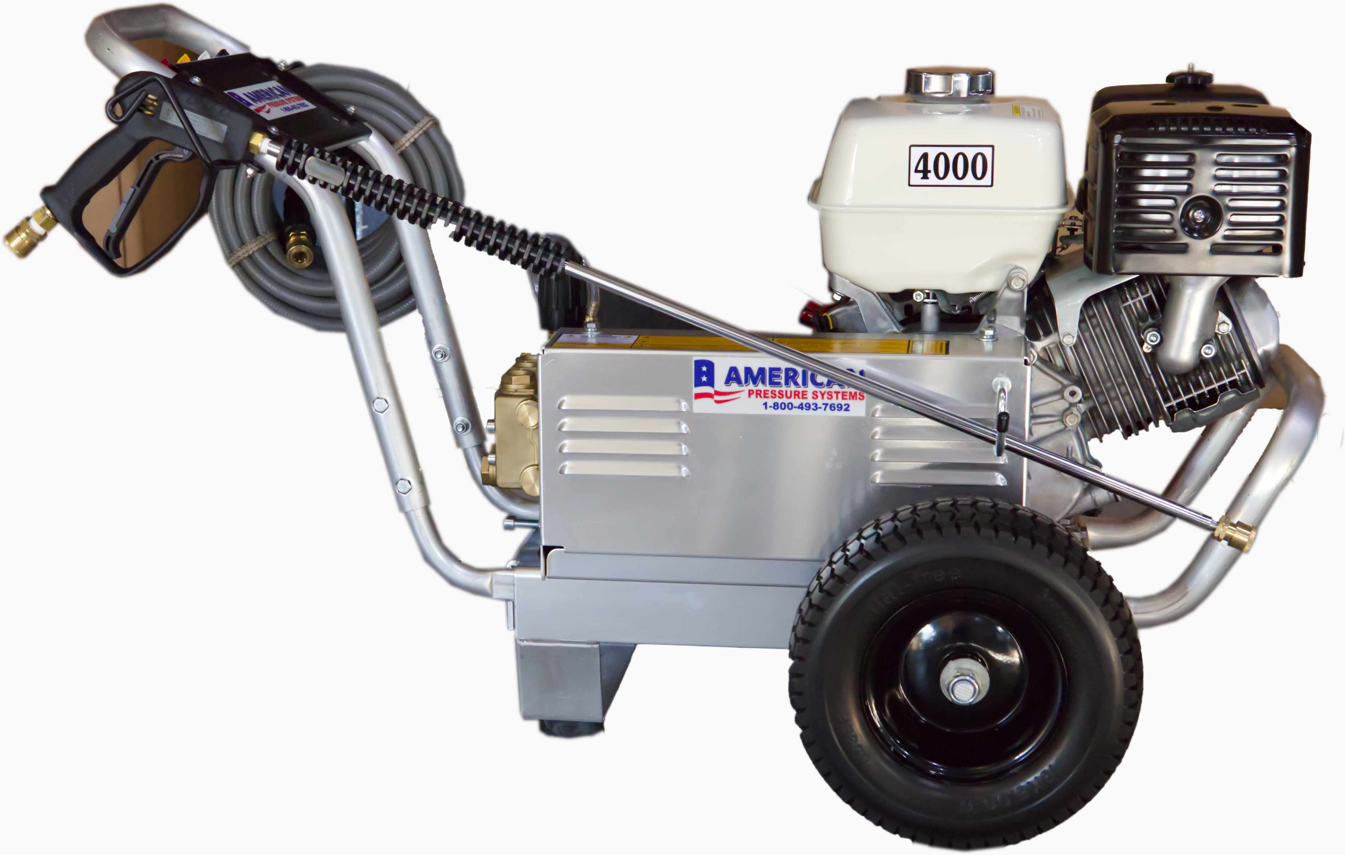 GX390 Honda 4 GPM 4000 PSI Belt Drive General Pump Aluminum Frame Commercial