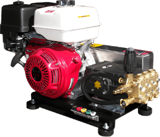 GX390 Honda 4 GPM 4200 PSI Skid Mount Belt Drive AR Pump HD Steel