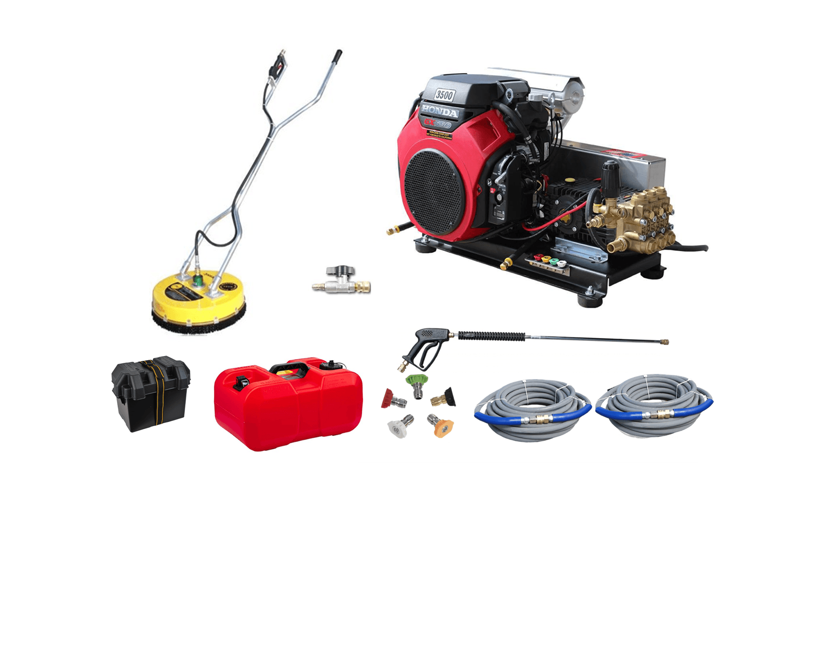 GX690 Honda 8 GPM 3500 PSI Belt Drive Commercial Pressure Washer General Pump