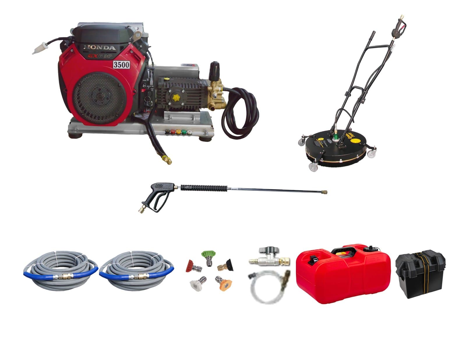 GX690 Honda 8 GPM 3500 PSI Belt Drive Commercial Pressure Washer General Pump