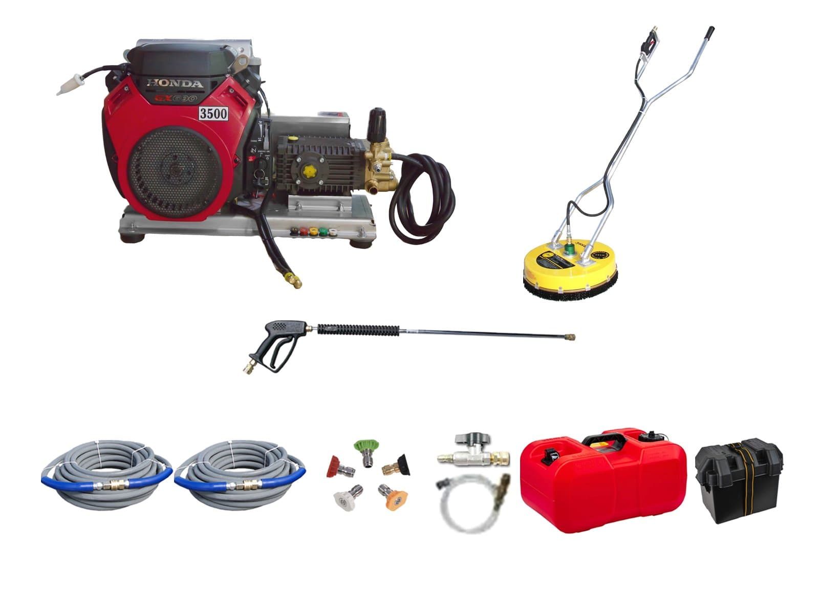 GX690 Honda 8 GPM 3500 PSI Belt Drive Commercial Pressure Washer General Pump