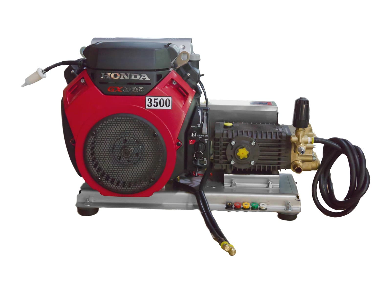 GX690 Honda Electric Start 8 GPM 3500 PSI HD Commercial Belt Drive