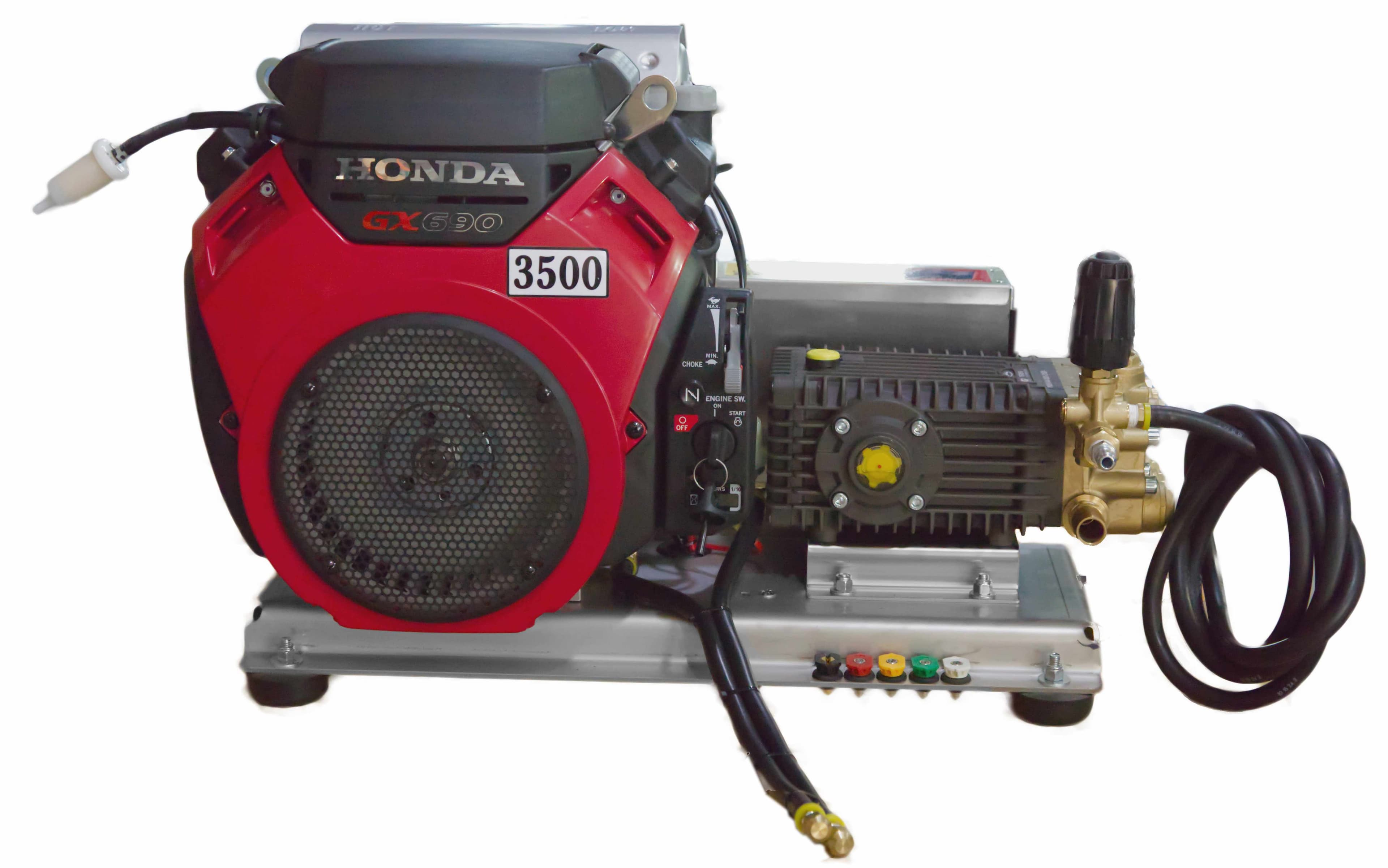 GX690 Honda Electric Start 8 GPM 3500 PSI HD Commercial Belt Drive (Tips Only)