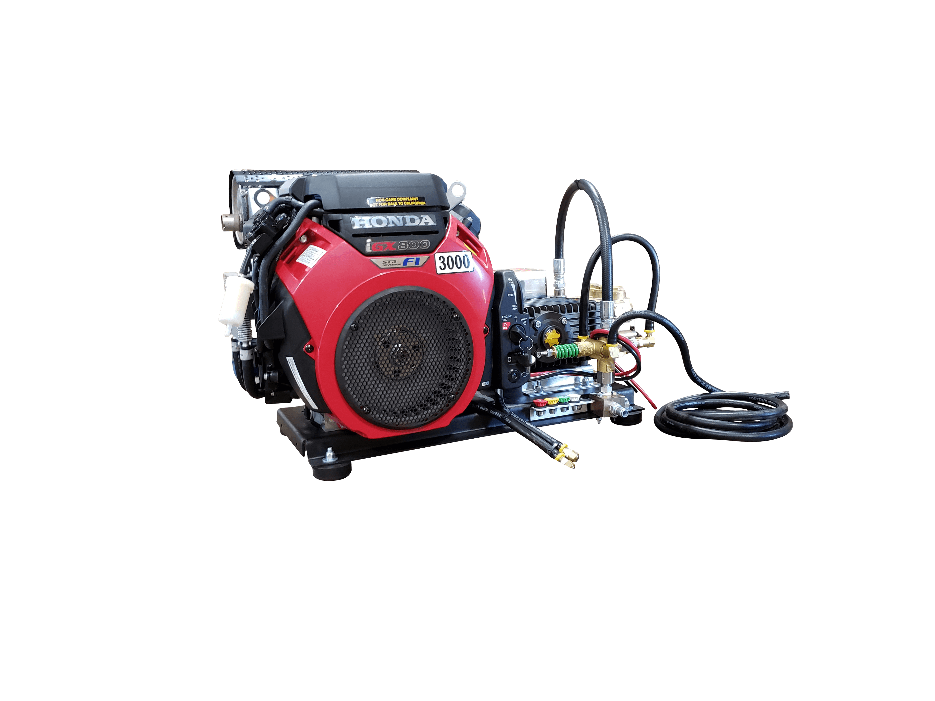 Honda V Twin-iGX800 W/EFI 10.0 GPM 3000 PSI HD Steel Skid Belt Drive SB1030HG