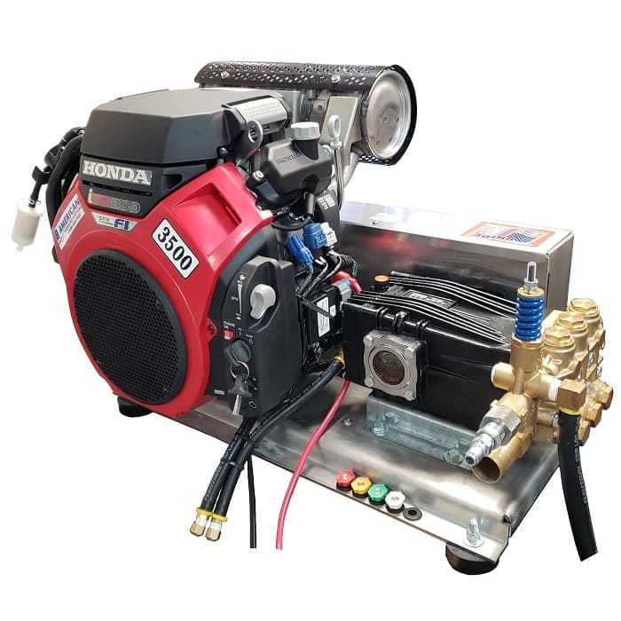 Honda V Twin iGX800 W/EFI- 9.5 GPM 3600 PSI Industrial SS Skid Mount