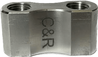 Sharp Shooter Dual Tip Holder 1/4" Inlet -Two 1/4" Discharge Openings